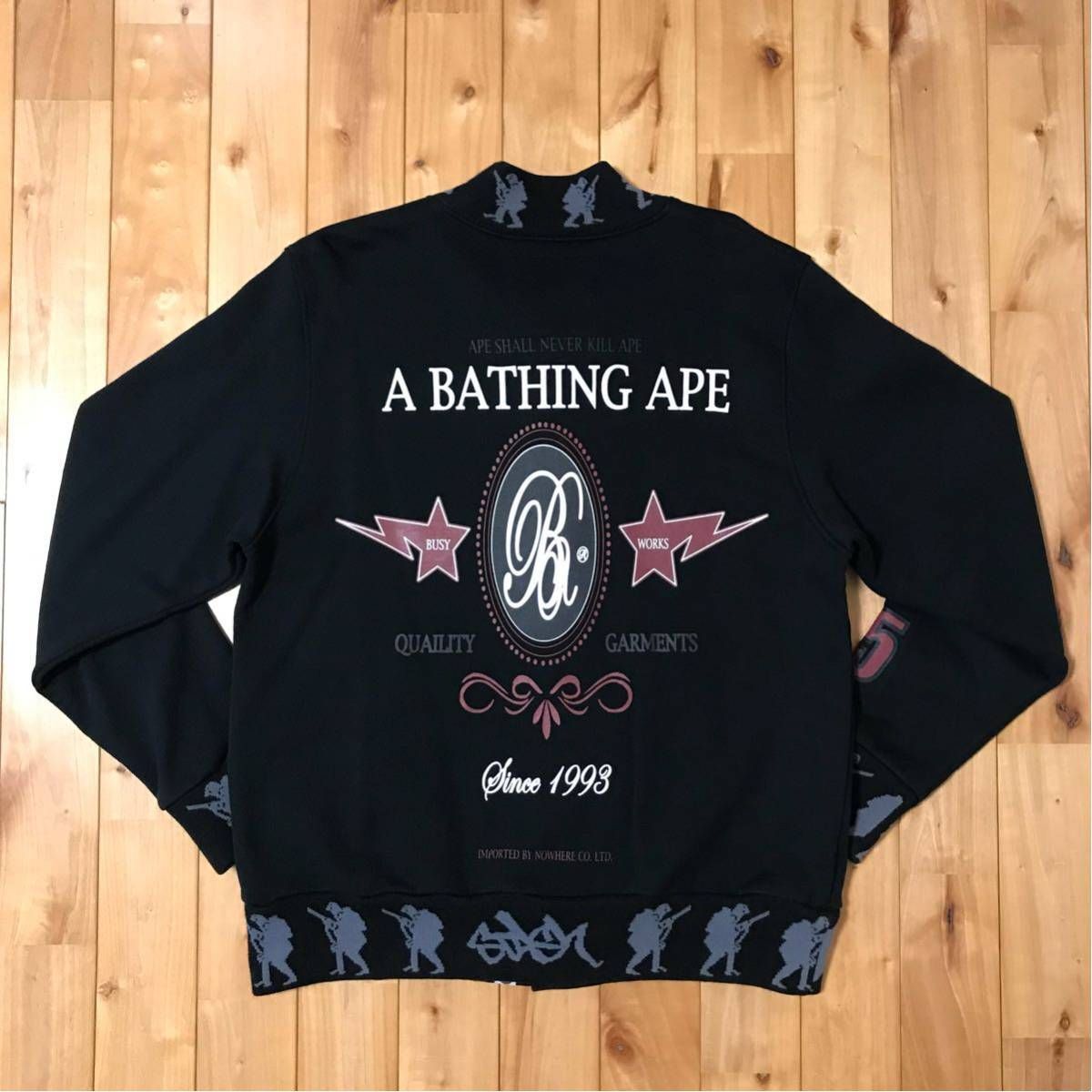 A BATHING APE アベイシングエイプ BAPE メルトンスタジャン M ア