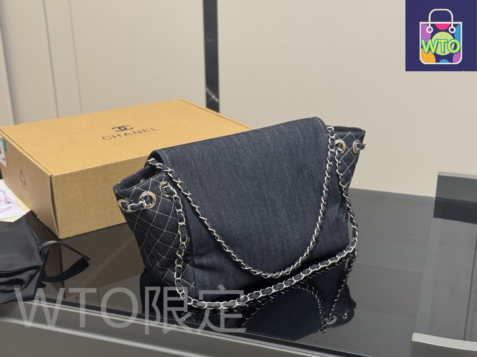 今日特価】Chanel Denim Messenger Bag シャネル デニム