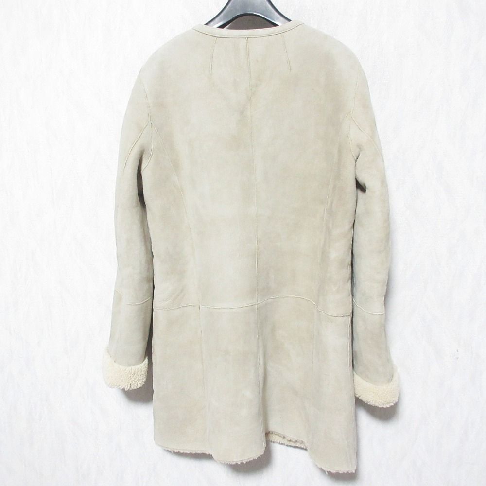 美品 BANANA REPUBLIC ブラック ムートン ヴィンテージ 良品 BANANA REPUBLIC バナナリパブリック ノーカラー ムートン
