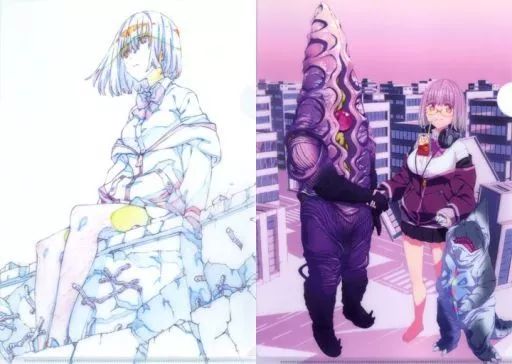 中古】クリアファイル 新条アカネ＆ナナシA＆ナナシB クリアファイル