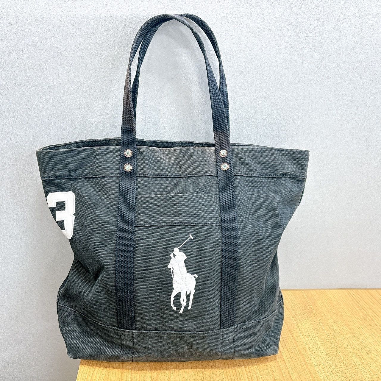 Polo Ralph Lauren トートバッグ ネイビー ビッグポニー 3 LAUREN RALPH ポロ ラルフローレン Polo Ralph Lauren バッグ