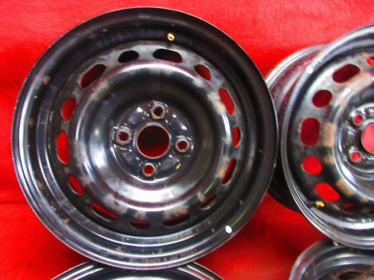 スチール ホイール 4本 マツダ DJ系 デミオ マツダ2 MAZDA2 純正 15