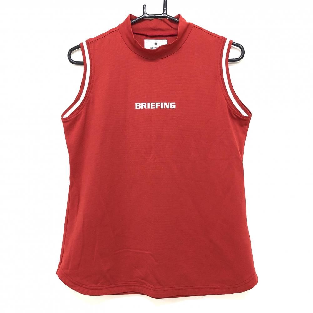 新品】BRIEFING ゴルフ レディース ハイネックシャツ レッド 新品