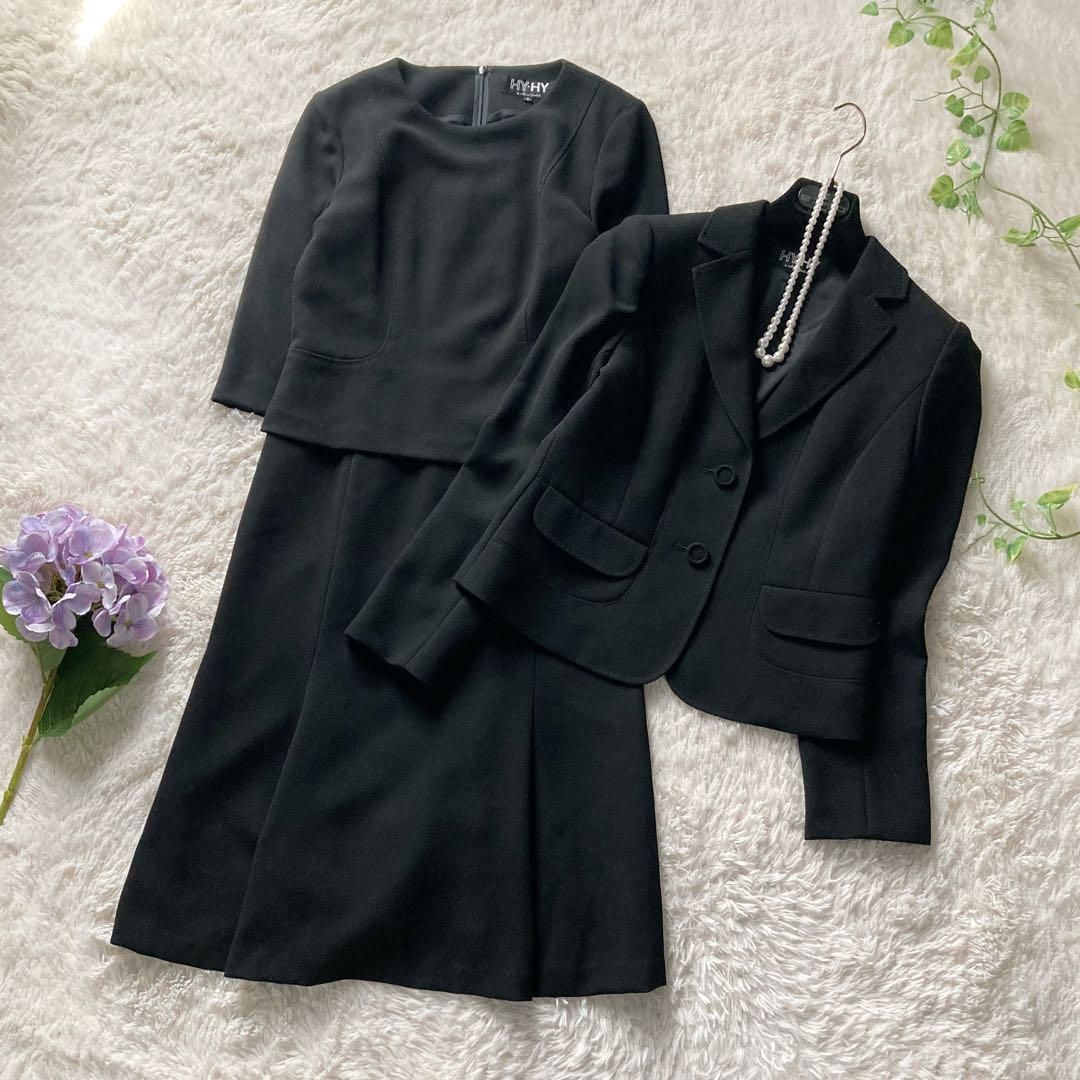 東京ソワール ヒロミ ヨシダ 喪服礼服 冠婚葬祭 ワンピーススーツ 日本製 HY HY HIROMI YOSHIDA 東京ソワール TOKYO SOIR ブラックフォーマル フォーマル セレモニー スーツ セットアップ アンサンブル