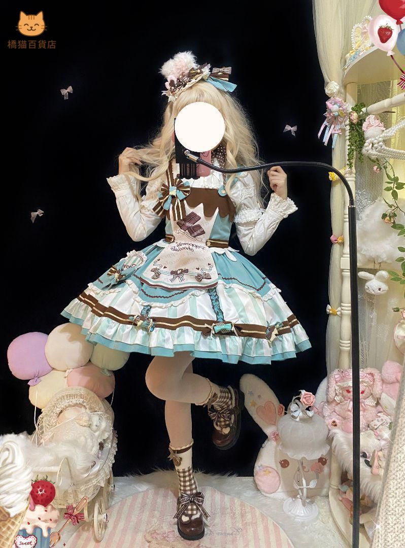 レディースウェア コスプレ お姫様 lolita オリジナル 洋服 ロリータ ワンピース 学園祭 ステージ 撮影会 自撮り イベント