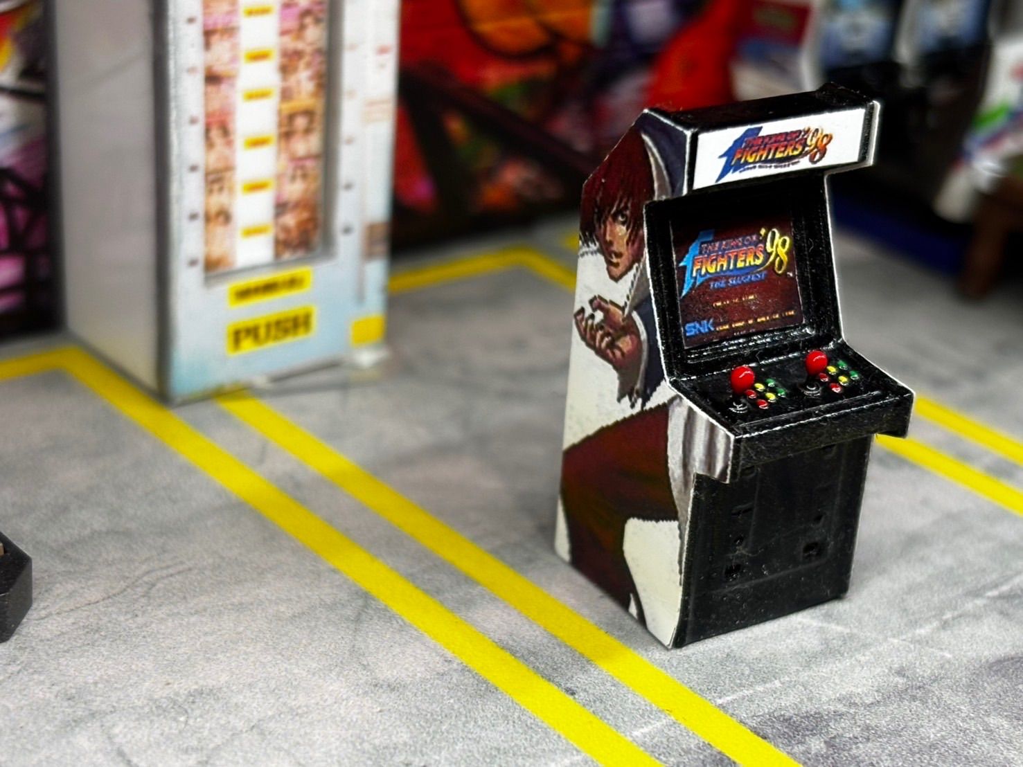 1/64スケール アーケードゲーム機 格闘ゲーム ジオラマ