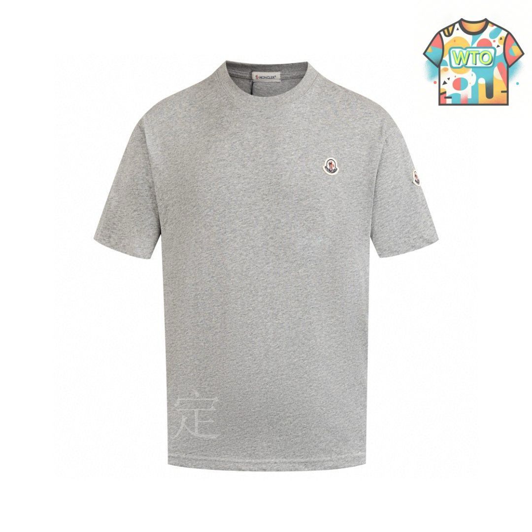 MONCLER 刺繍ロゴ コットンTシャツ 完売色あり！モンクレール 刺繍ロゴ コットン Tシャツ スーパー