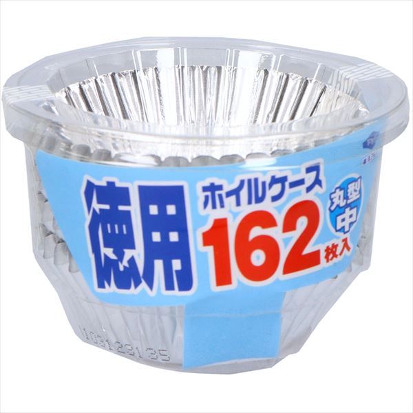 まとめ買い-100点セット 徳用ホイルケース丸型中１６２枚 東洋アルミ お弁当用品