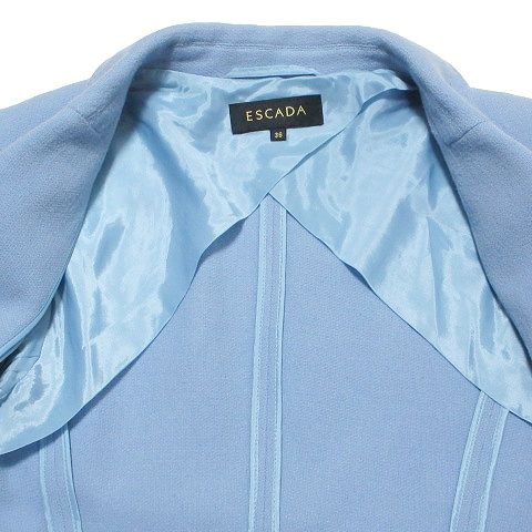 エスカーダ ESCADA テーラードジャケット シングル カシミヤ混 ウール 