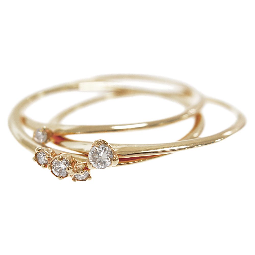 新品未使用‼️シエナロゼ　ダイヤモンド　リュヌ　K10 13号　ゴールド　リング siena rose k10 ダイヤ 13号 新品未使用 シエナロゼ リング 新品未使用