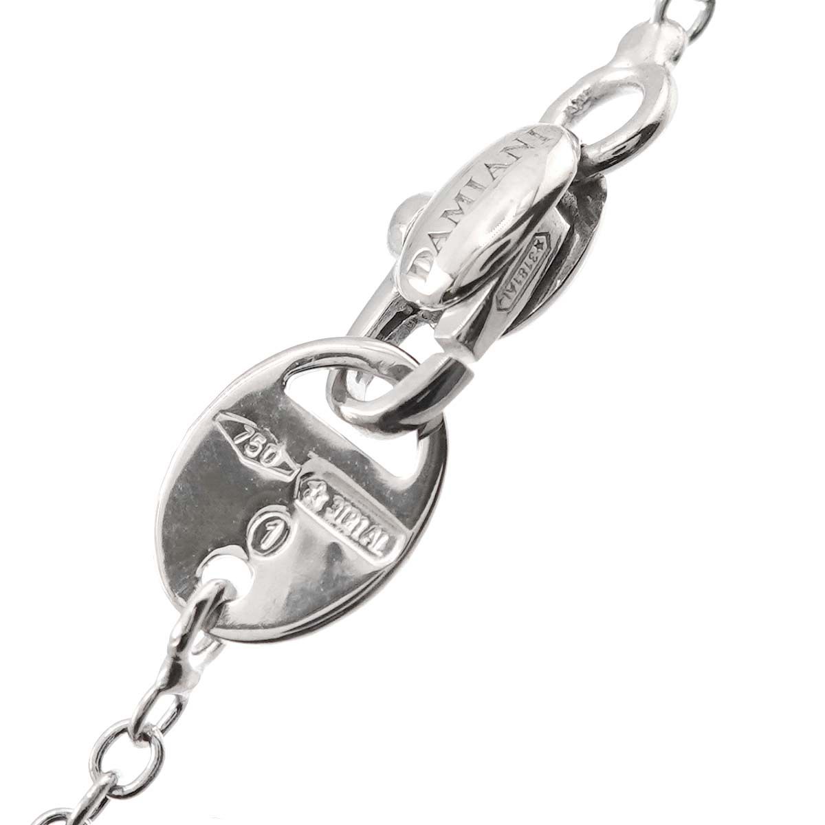 ダミアーニ DAMIANI ゴミトロ ダイヤ ネックレス 50cm K18 WG ホワイト  