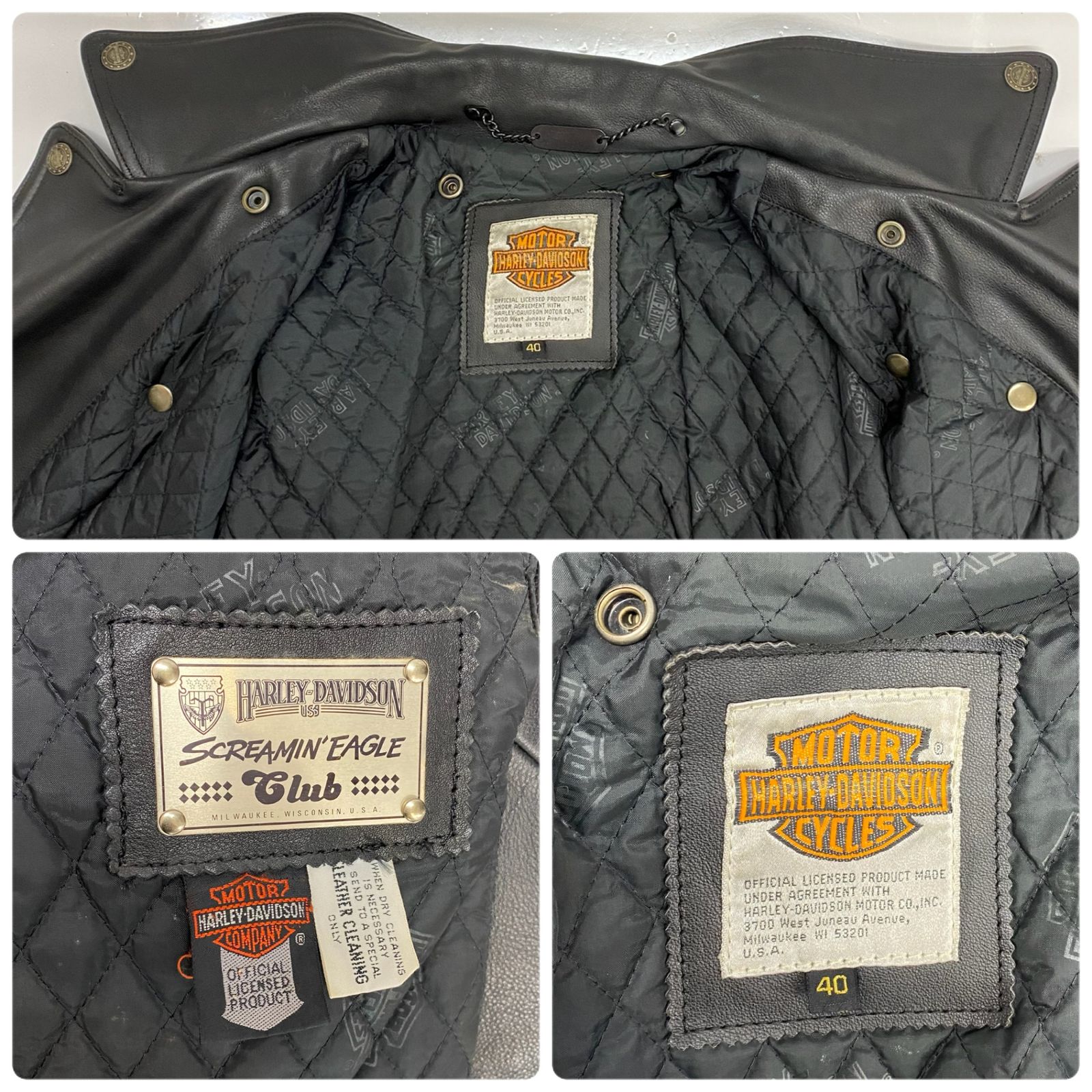 ハーレーダビッドソン HARLEY DAVIDSON SCREAMIN EAGLE CLUB ダブル 
