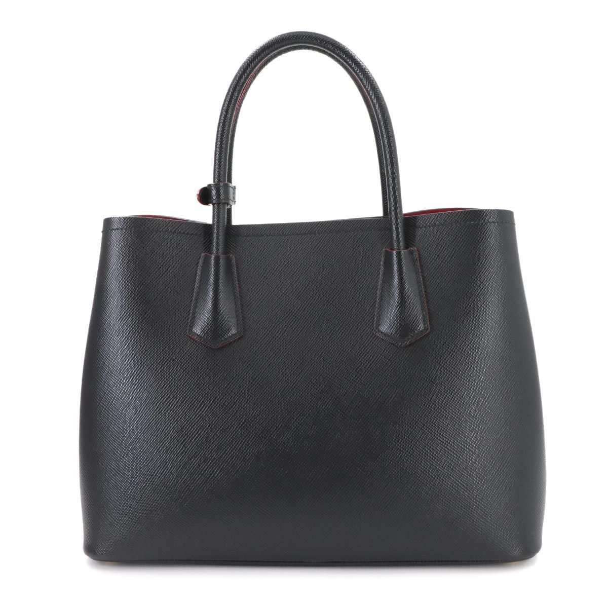 サフィアーノ ミディアム トートバッグ兼ショルダーバッグ 新品同様 プラダ PRADA ドゥーブレ ミディアム 2way トート