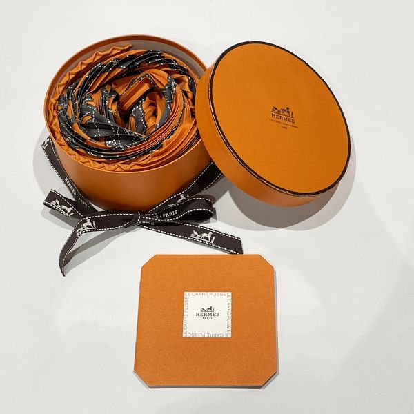 HERMES プリーツカレ カレプリセ BOLDUC RIBON ボルデュック リボン