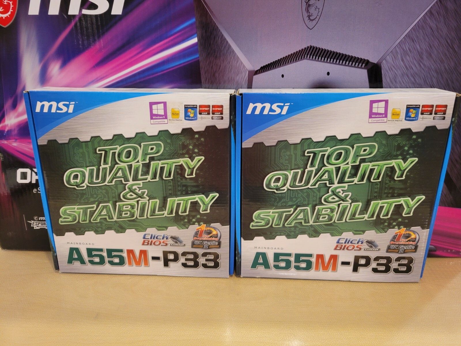 MSI A55M-P33 ソケット FM1 AMD マザーボード 小売箱入り