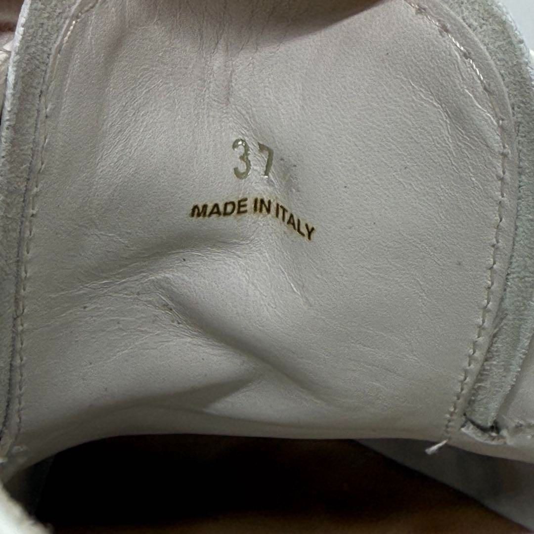 PRADA/プラダ ウィングチップ レザー スニーカー ホワイト