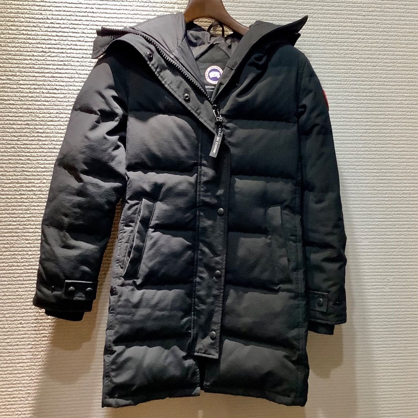 カナダグース CANADA GOOSE MACKENZIE PARKA マッケンジーパーカー ダウンコート ダウンジャケット 黒 ブラック S|P レディース N919|T4