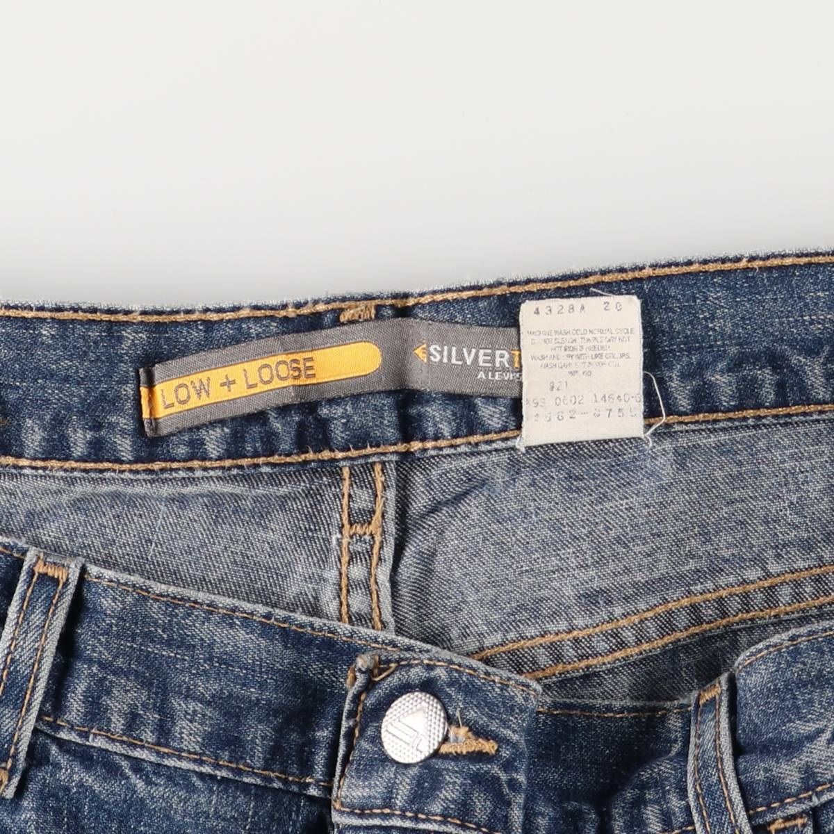 古着 00年代 リーバイス Levi s SILVER TAB シルバータブ LOW LOOSE ロールーズ テーパードデニムパンツ メンズw37相当 evb031815 KIN-KAAI_COM