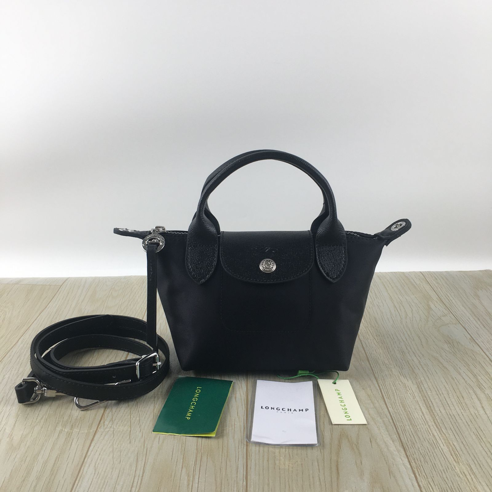 LONGCHAMP プリアージュ　XS ネオ トップハンドルバッグ 黑 LONGCHAMP プリアージュ XS ネオ トップハンドルバッグ 黑 バッグ