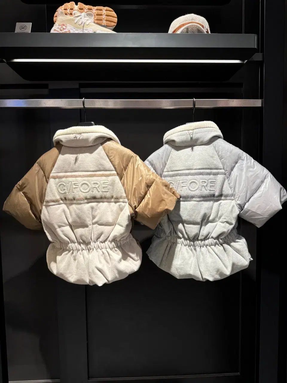 レディースゴルフウェア ハーフスリーブ ダウンジャケット