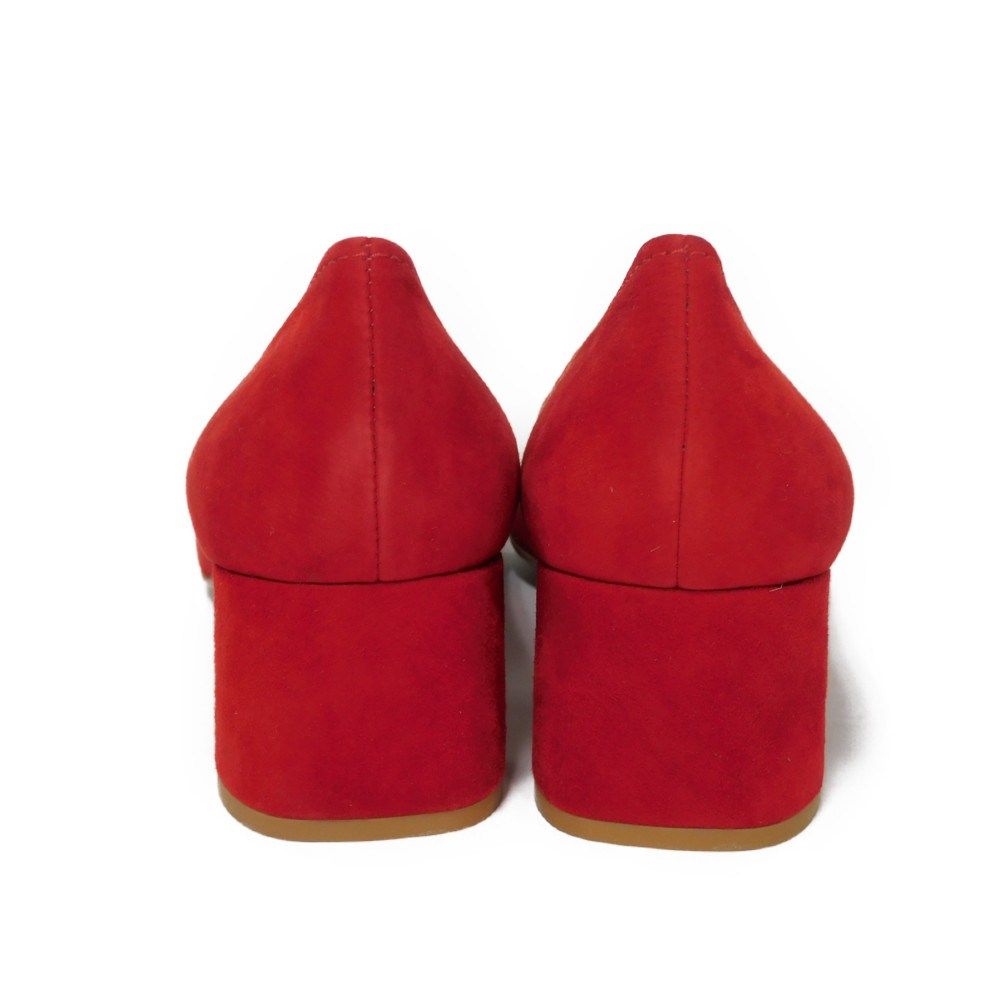 PRADA プラダ ポインテッド トゥ バックル スエード 36 ハバナ デミ柄  