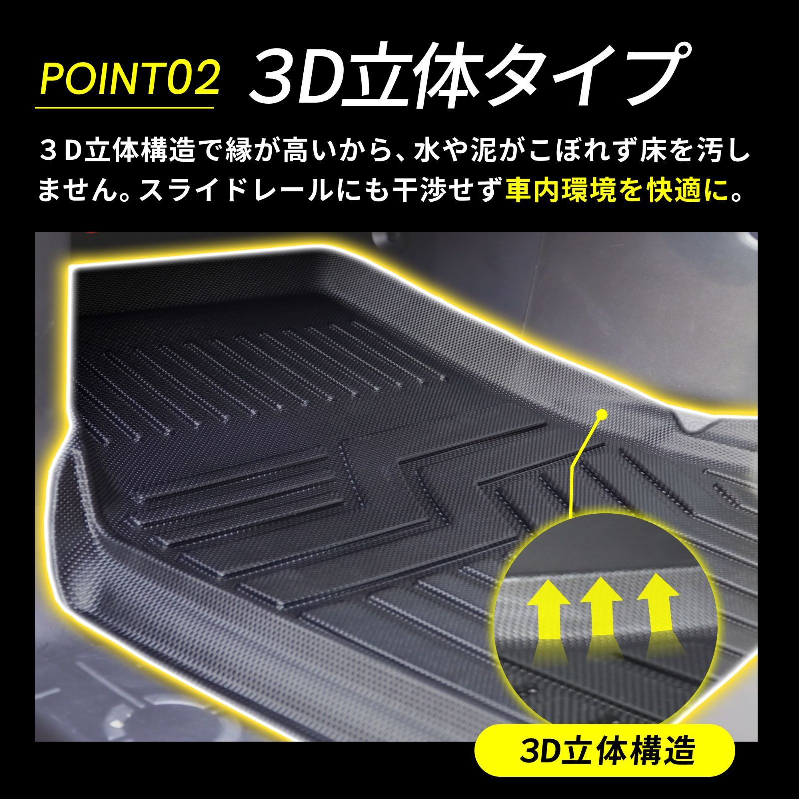 デリカd5 フロアマット 8人乗り 三菱 新型対応 デリカ D5 2026年1月 