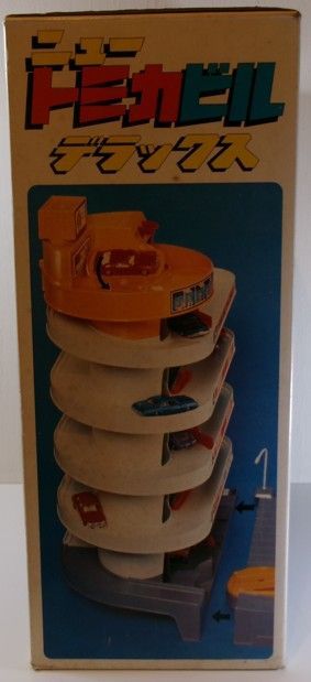 希少 ニュー トミカビル デラックス ミニカー用の立体駐車場 5階建