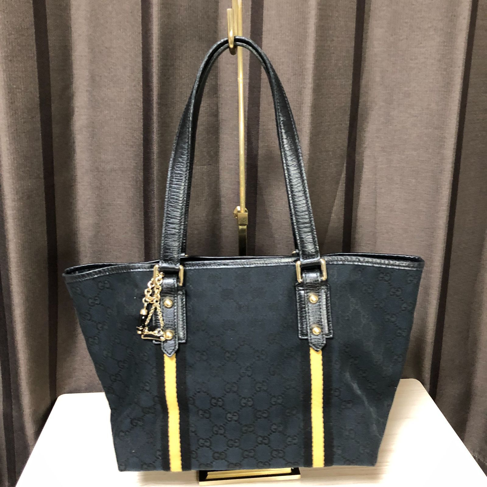 ⭐美品⭐Ｇｕｃｃｉ グッチ トートバック GGキャンバス ブラック