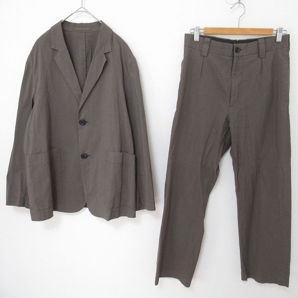 美品/Lサイズ●マーガレットハウエル スーツ セットアップ ブラウン系 MARGARET HOWELL - MARGARET HOWELLマーガレットハウエル 日本製