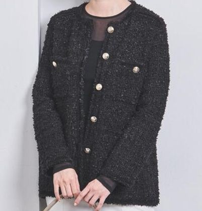 UNITED ARROWS ツイード モール パイピング カーディガン＊ - メルカリ