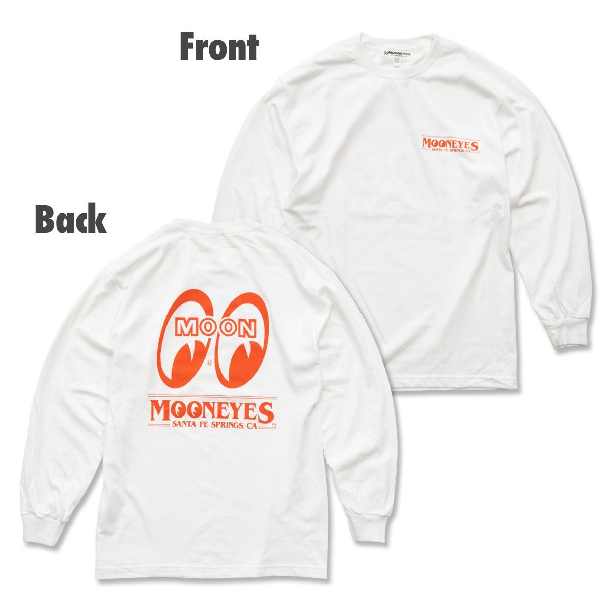 MOON Big Eyeshape ロングスリーブTシャツ (TML899WO) /MOONEYES 