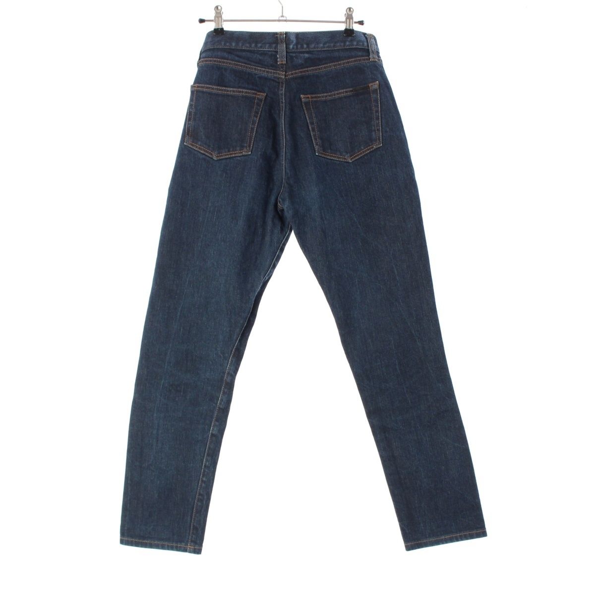 サンローラン 20年 ボタンフライ テーパード デニム パンツ ジーンズ 644024 インディゴ ブルー 25