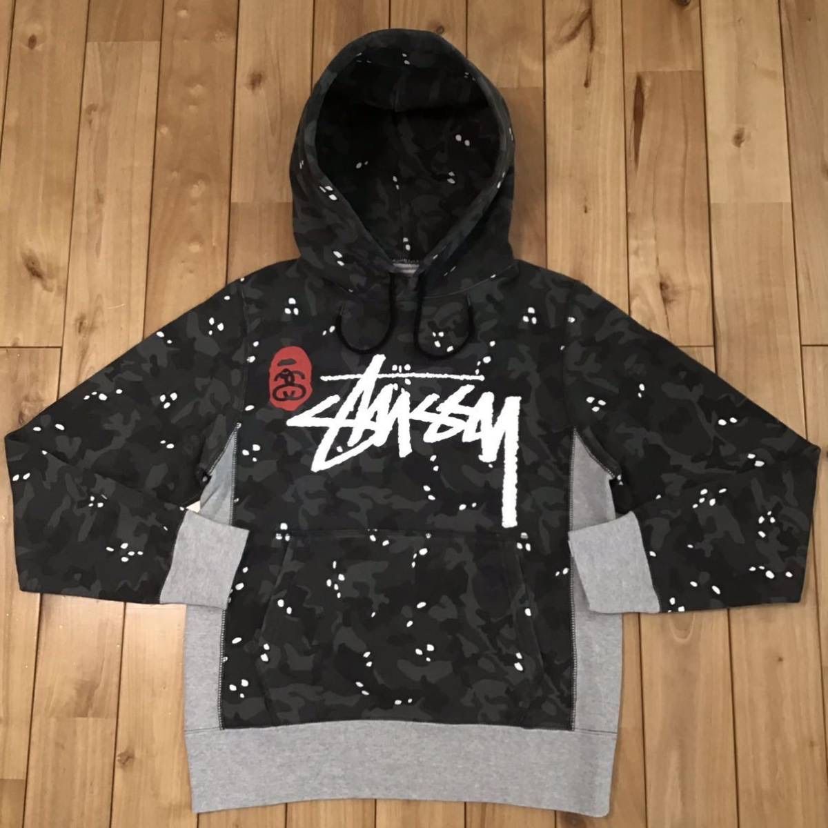 stussy BAPE パーカー ベイプ ape 迷彩 000000007113 - メルカリ