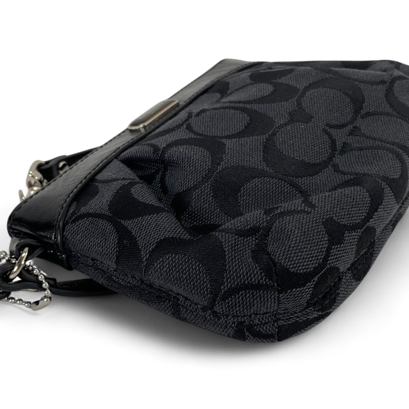 COACH　コーチ　ミニポーチ　シグネチャー　キャンバス COACH コーチ ミニシグネチャー・キャンバス レザー