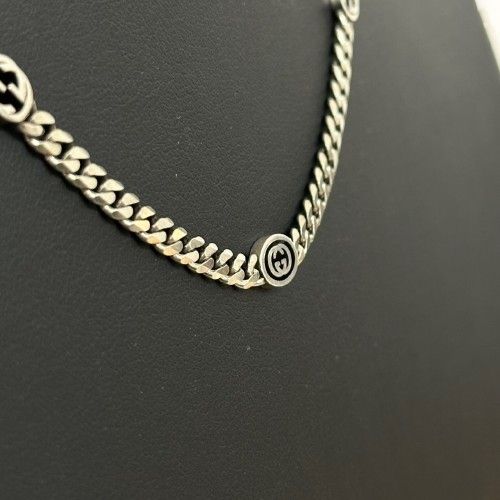 ♪ GUCCI グッチ インターロッキング スリムネックレス チェーン