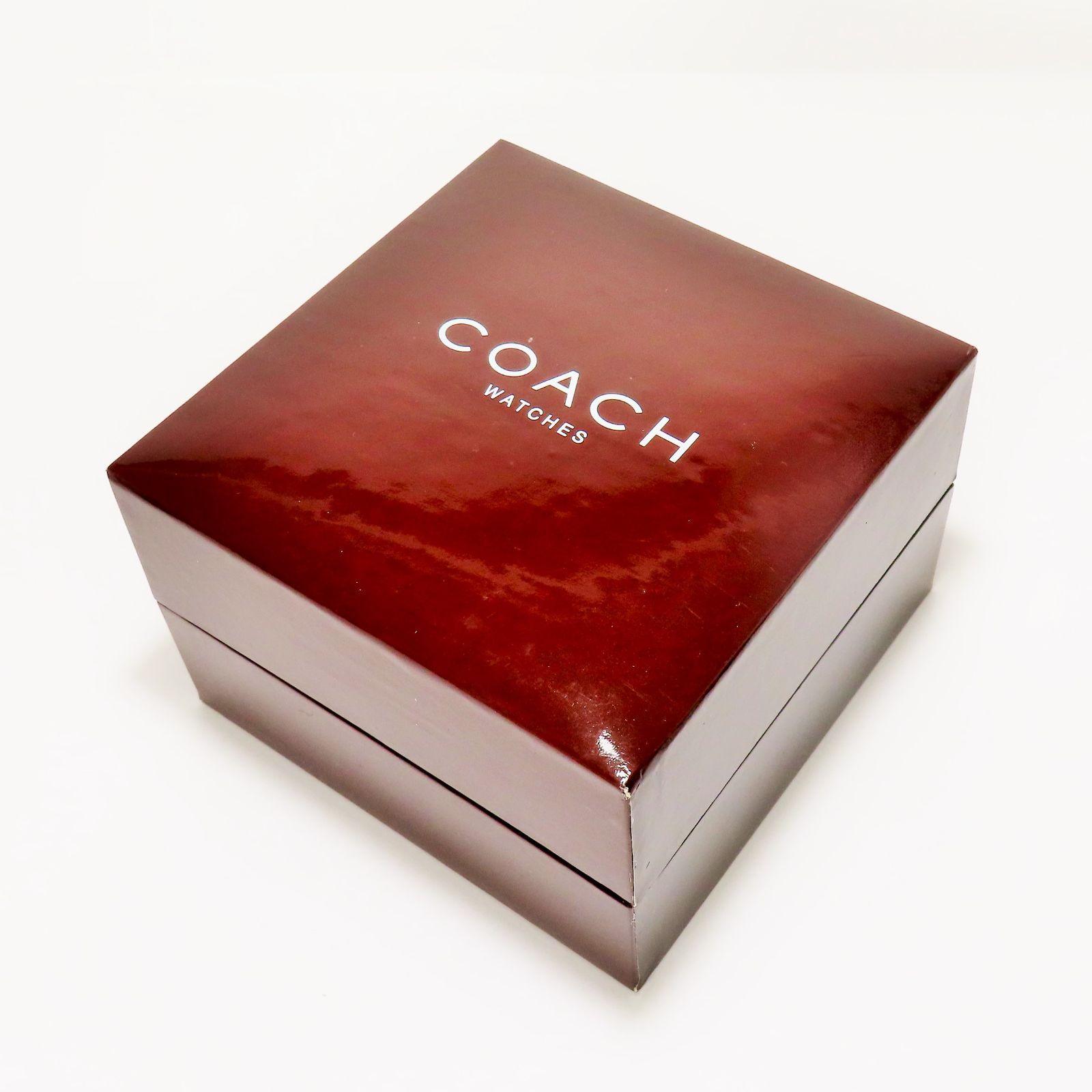 稼働品 美品 COACH コーチ レディース クオーツ 腕時計 箱 説明書 0219 レクタンギュラー