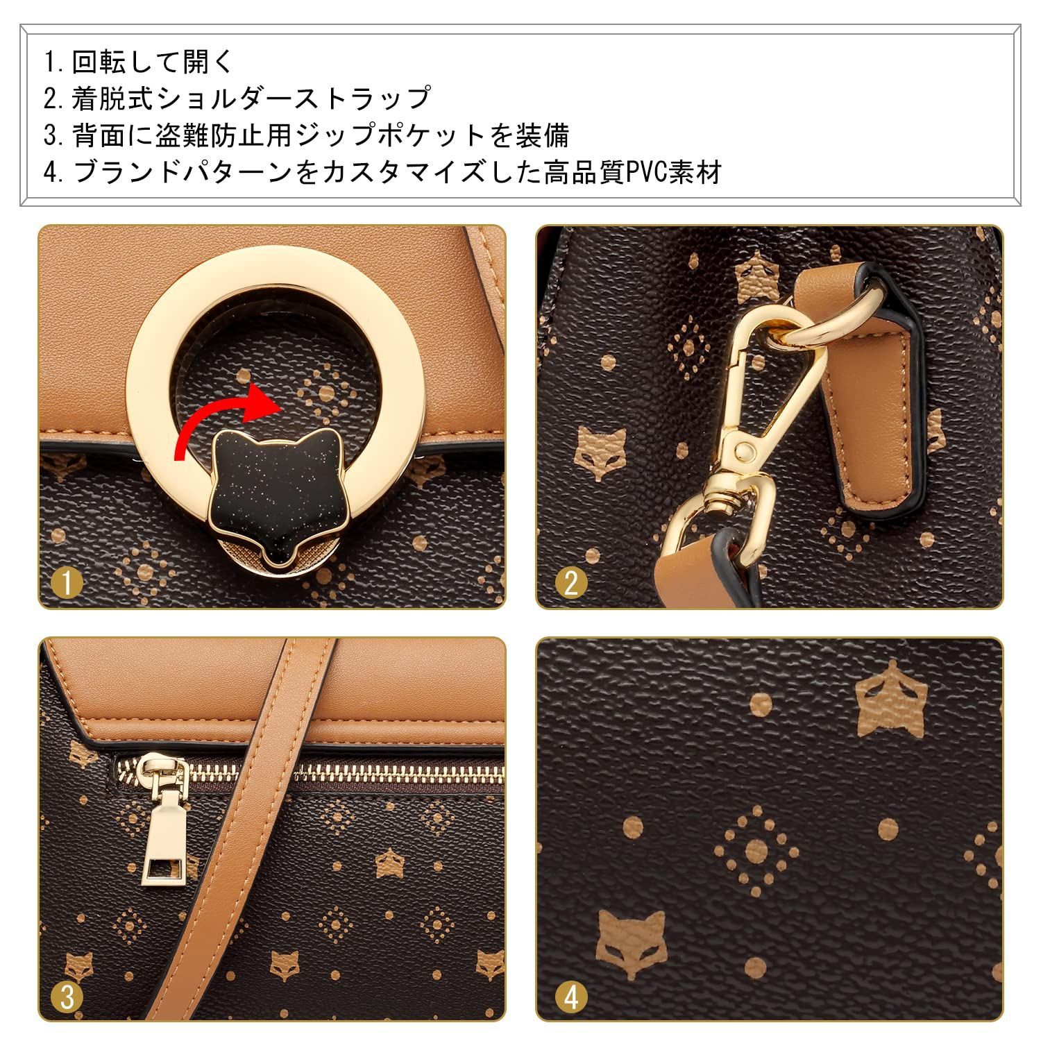 数量 PVC小さめカバン 女性ハンドバッグ 肩掛け 斜めがけ おしゃれ レディース ミニバッグ ショルダーバッグ かわいい FOXLOVER コンパクト