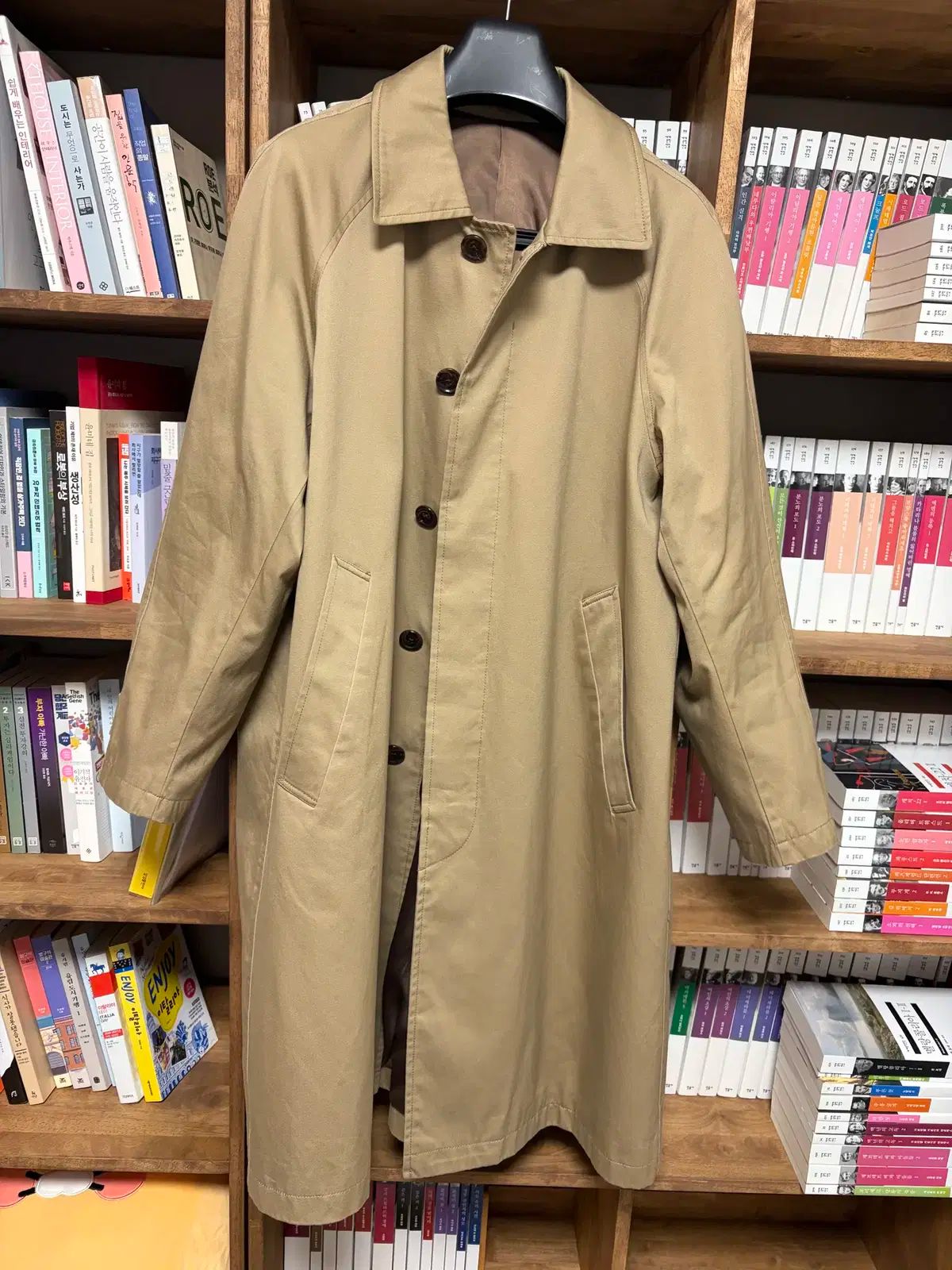 ビームス ハート ベージュ コットン ラグラン オーバ コート