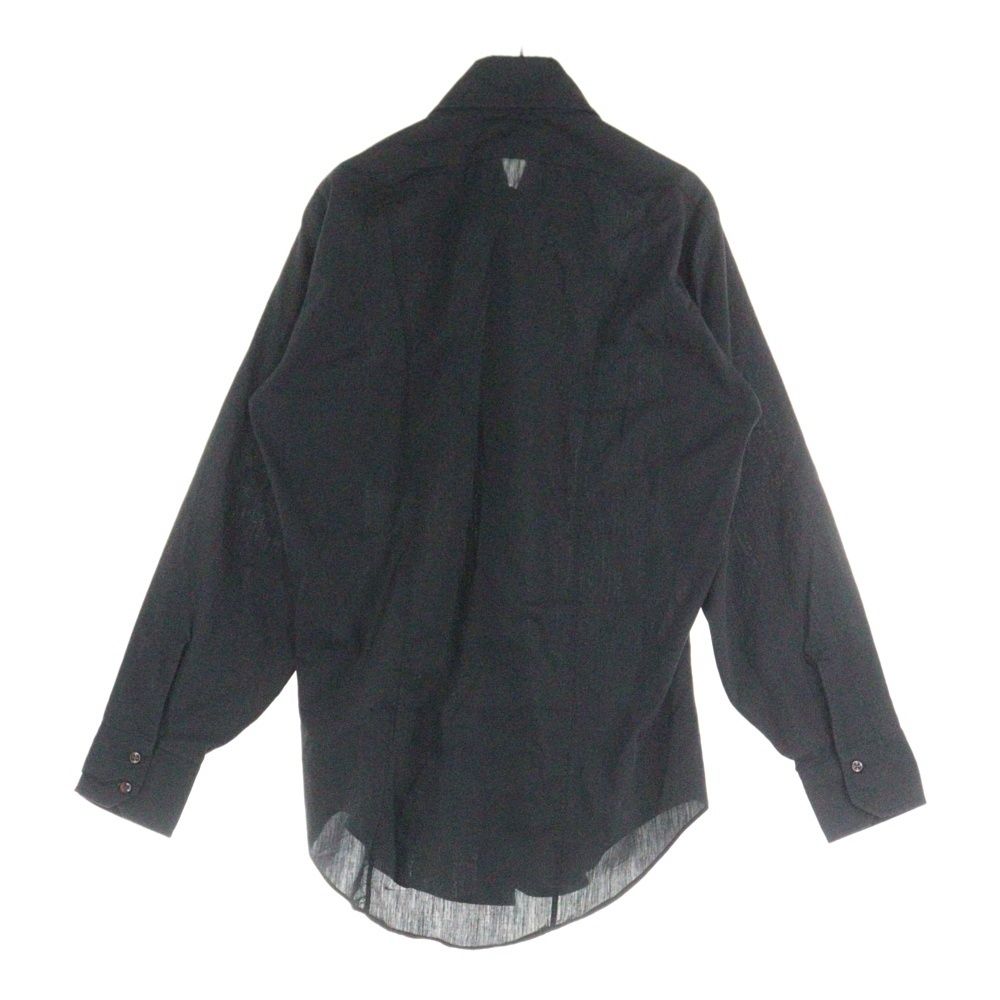 VINTAGE ヴィンテージ 70S EVERPRESSED デカ襟 ボタンダウン ロングスリーブ 長袖シャツ ブラック