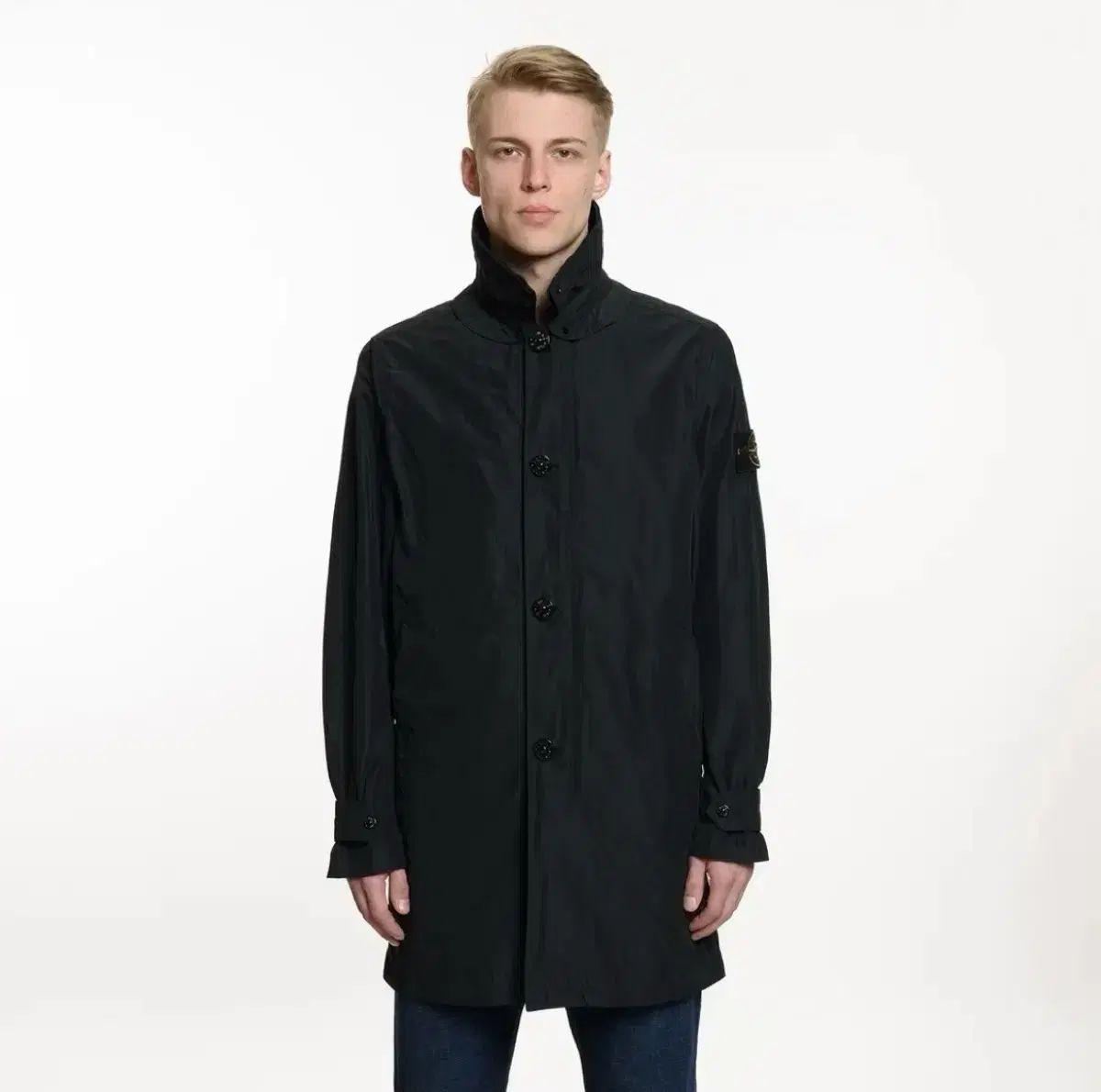 L ストーンアイランド MICRO REPS ハーフ コート ジャケット ブラック