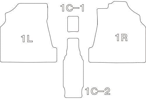 クラッツィオ フロアマット 立体タイプ フロントのみ ヴォクシー