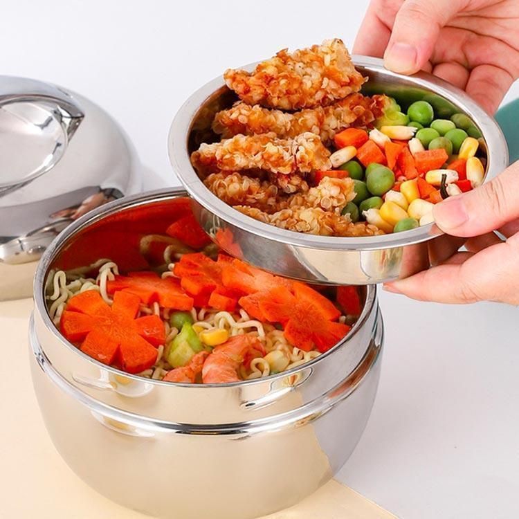 弁当箱 保温 ランチジャー 800 ml 1000 1300 ステンレス製 2段 小さめ 丼 軽量 保温時間2 3 H 丼ぶり型 大容量 ランチボ