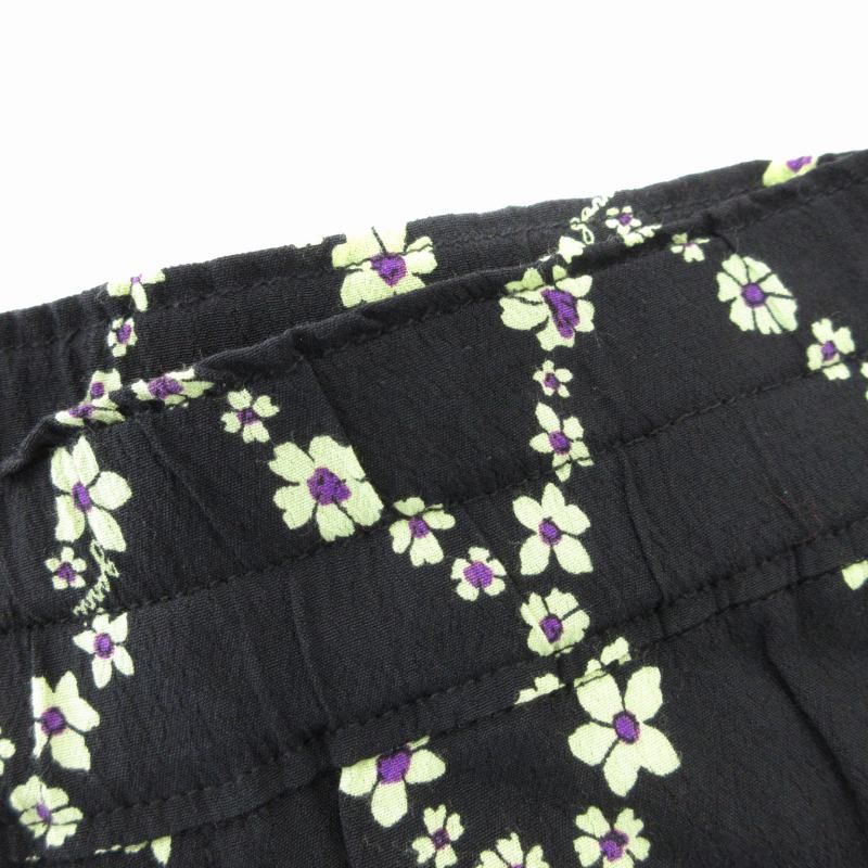 ガニー GANNI レーヨンクレープ フラワープリントパンツ イージー 花柄