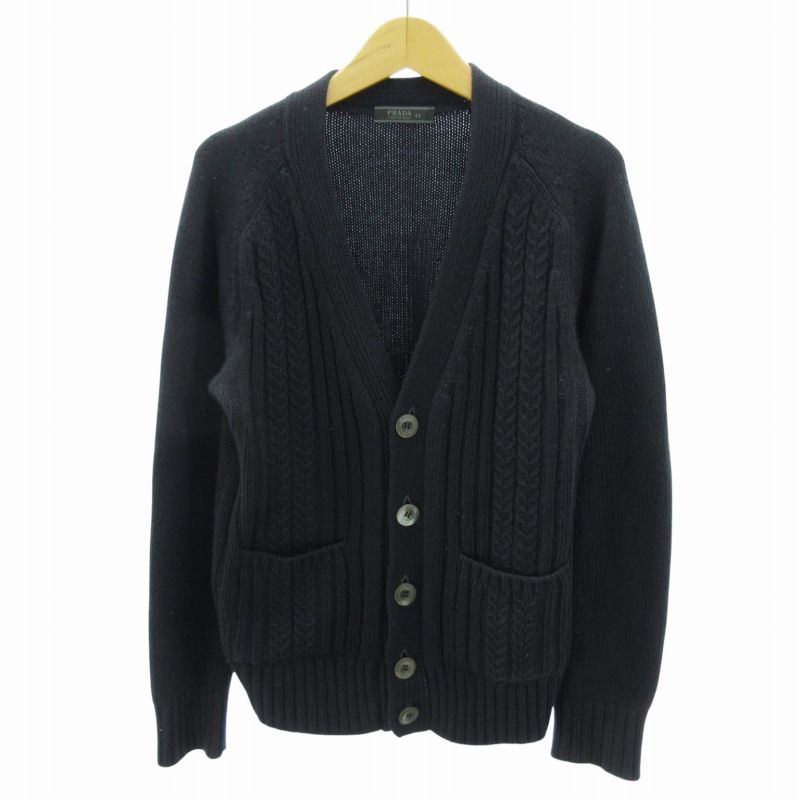 PRADA★ウールxカシミヤ カーディガン PRADA】プラダ ウールxカシミヤ カーディガン (PRADA