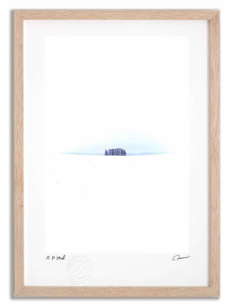 アートフォト 絵画 白い丘4 高橋真澄|インテリア 額入り 額装込 風景画 油絵 ポスター アート アートパネル リビング 玄関 プレゼント モダン アートフレーム 飾る Mサイズ おしゃれ 壁掛け 絵