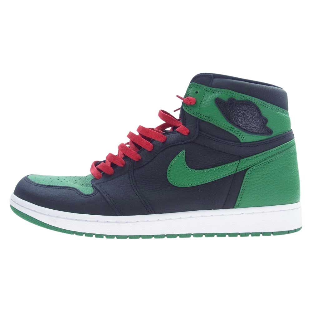 NIKE ナイキ スニーカー 555088-030 Air Jordan 1 Retro High OG Black Pine Green エアジョーダン1  レトロ ハイ OG ブラック パイングリーン スニーカー ブラック系 グリーン系 32cm【中古】 - メルカリ