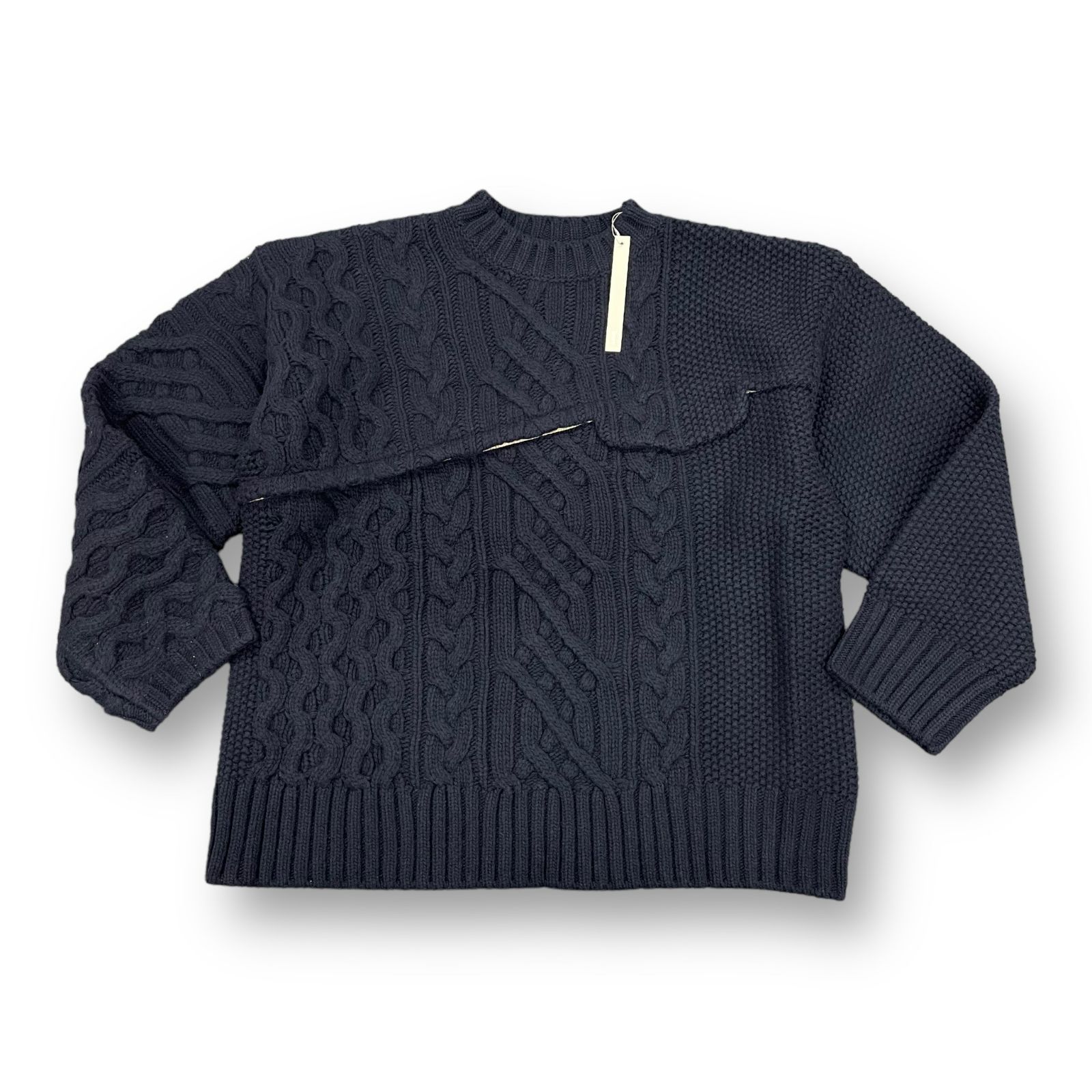 定価53900円 新品 Tamme 22AW 13° CARBLE KNIT PO ケーブルニット プル 