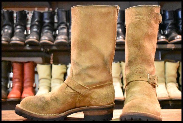 7.5D 良品 15年】WESCO ウエスコ カスタムボス スエード エンジニア 