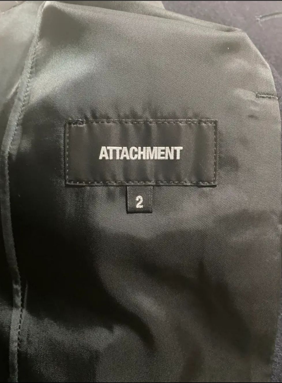 ATTACHMENTアタッチメント カシミヤ混平二重メルトン ステンカラーコート ATTACHMENT / アタッチメント | カシミヤ混 平二重メルトン