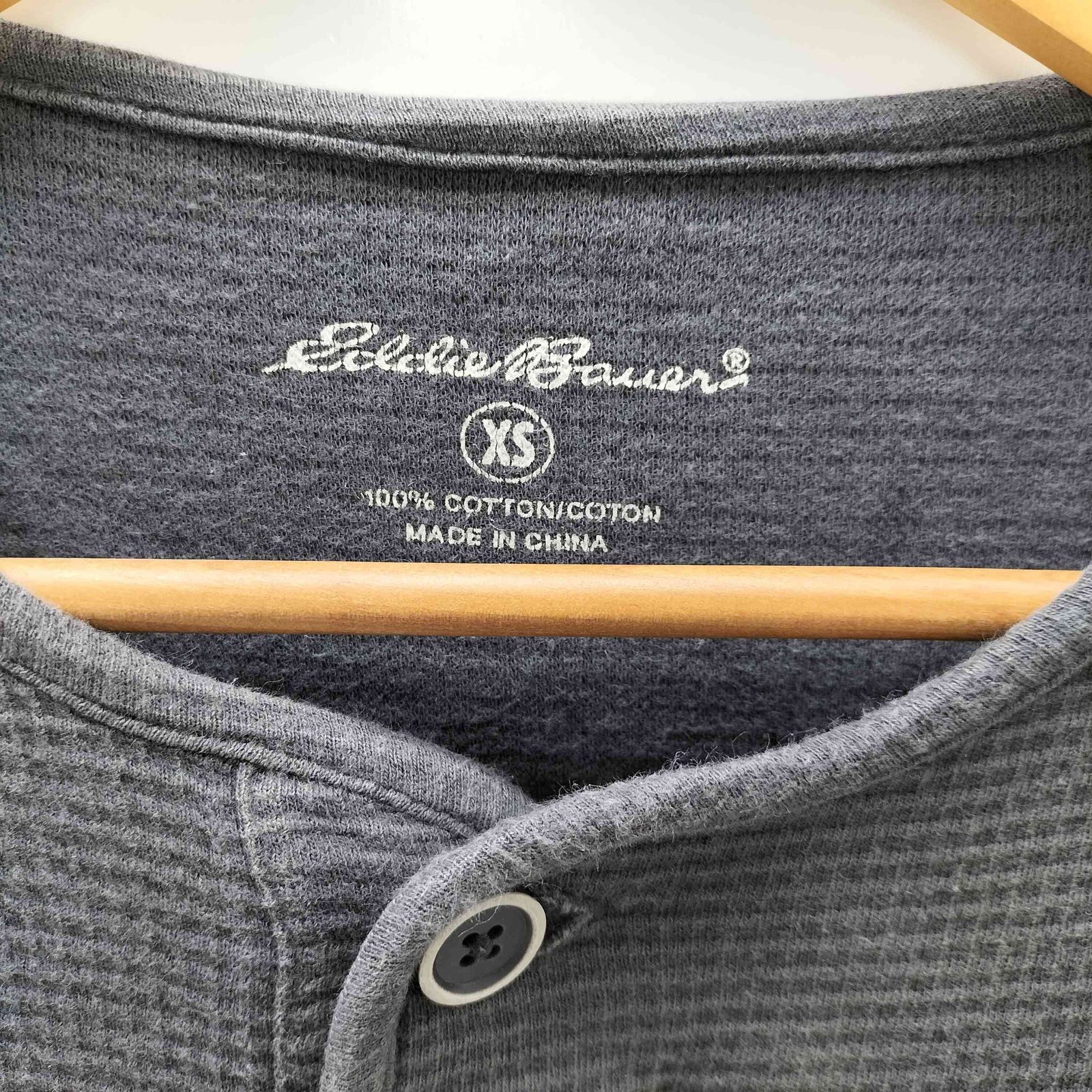 エディーバウアー Eddie Bauer ヘンリーネック ワッフル